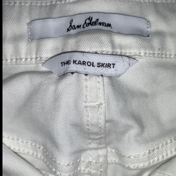 SAM EDELMAN WHITE DENIM SKIRT - Picture 6 of 7